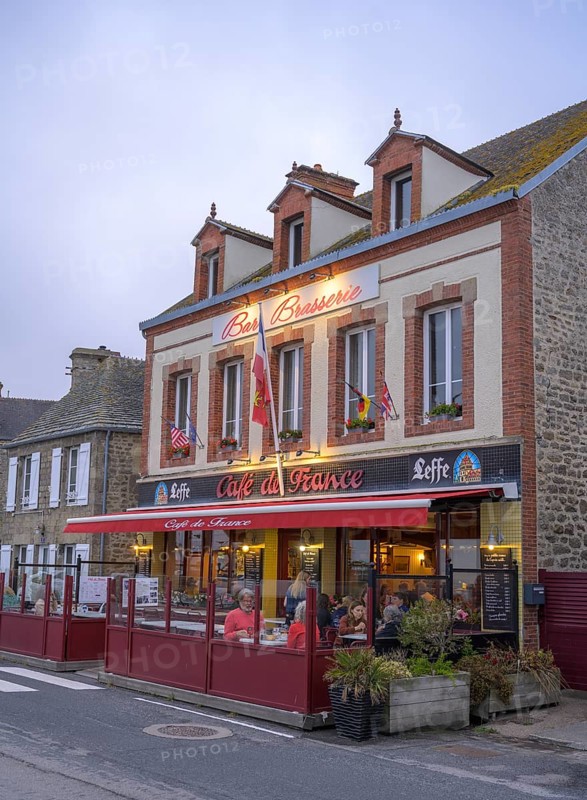 Cafe de France, Barfleur, Manche, France