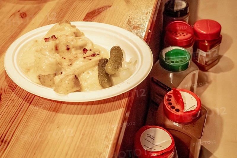 Symbolic photo of a raclette plate, Zug, Switzerland