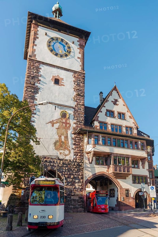 The historic Schwabentor in Freiburg im Breisgau