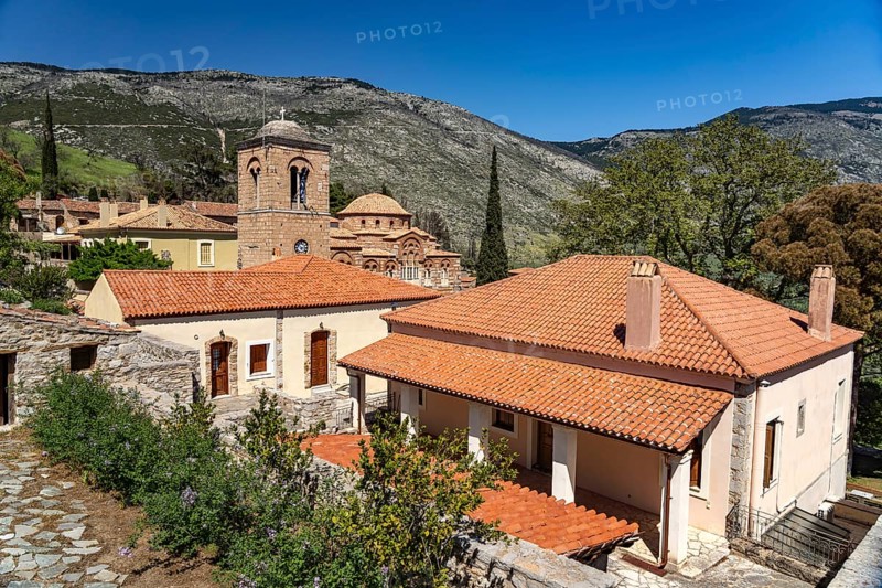 Hosios Luke Monastery, UNESCO World Heritage Site in Steiri, Greece