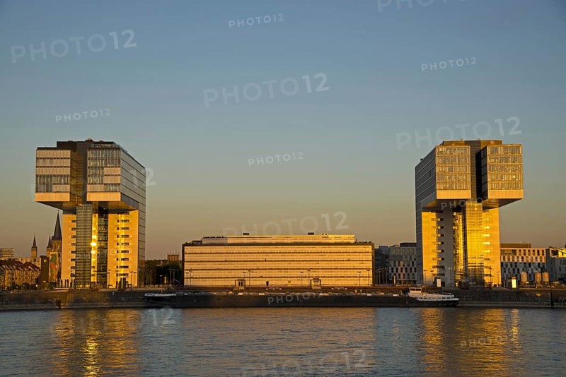 Crane Buildings, Rheinauhafen, Cologne, Rhineland, North Rhine-Westphalia, Germany