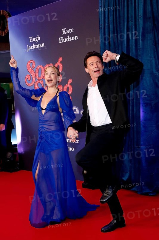 Kate Hudson and Hugh Jackman at the Song Sung Blue Red Carpet Photocall at Zoo Palast Berlin on 19.11.2025