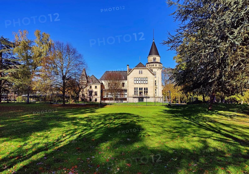Carstanjen park and house, castle-like property in the Plittersdorf district, Bad Godesberg, Bonn, North Rhine-Westphalia, Germany