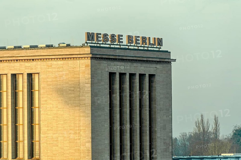 Hall of Honor, reception hall at the main entrance to Messe Berlin, monument protection, National Socialist architecture, Berlin, Germany
