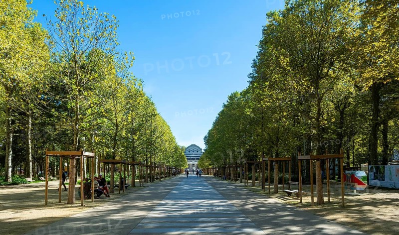 Vichy, listed as World Heritage by UNESCO. The Source Park. Allier. Auvergne Rhone Alpes. France