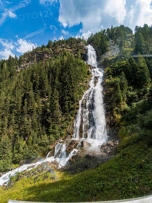 The Stuiben Falls between Umhausen and Niederthai in the Middle Ötztal, Tyrol, Austria