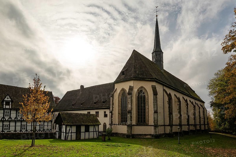 Falkenhagen Convent and Convent Church, a former Cistercian convent, Lügde, North Rhine-Westphalia, Germany