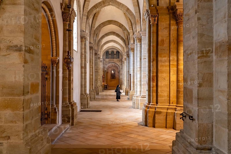 Interior of St Peter's Cathedral in Osnabrück, Lower Saxony, Germany