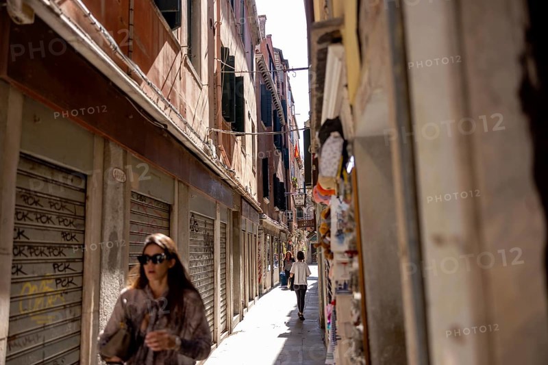 Venice, Italy - 3 September 2025: Tourists in Venice during the 82nd Venice International Film Festival