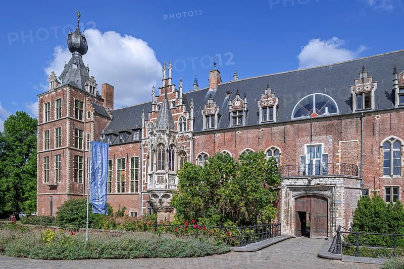 Kasteel van Arenberg, Arenberg Castle, 16th century Flemish Renaissance château in Heverlee, now owned by the KU Leuven, Flemish Brabant, Belgium
