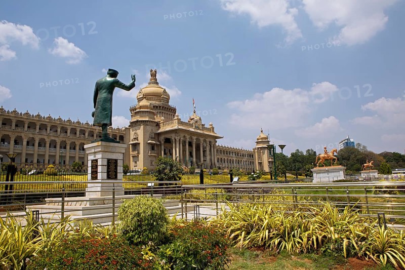 Vidhana Souda or Government Palace of Karnataka, Begaluru or Bangalore, Karnataka, India
