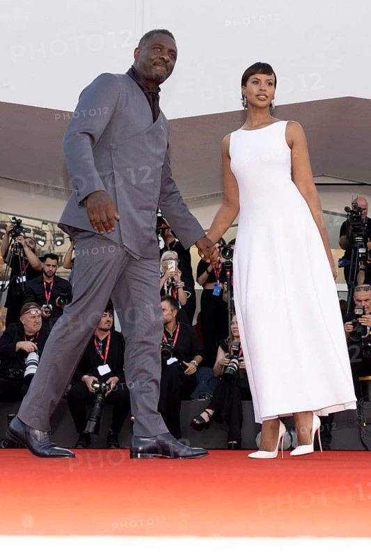 Venice, Italy - 2 September 2025: Idris Elba and Sabrina Dhowre Elba during the red carpet of - A house of Dynamite - during the 82nd Venice International Film Festival