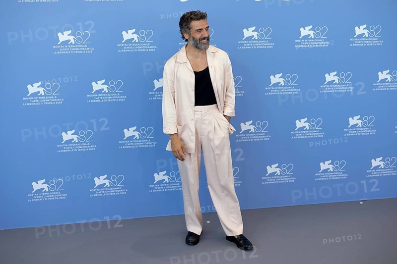 Venice, Italy - 3 September 2025: Oscar Isaac during the Photo Call of - In the Hand of Dante - during the 82nd Venice International Film Festival
