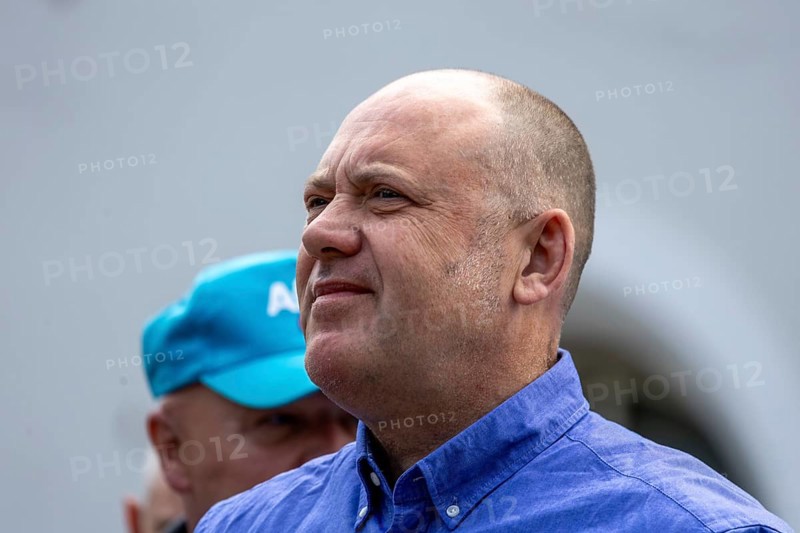 Ludwigshafen: Rally by Joachim Paul (AfD) in Ludwigshafen-Oggersheim***Picture: Joachim Paul