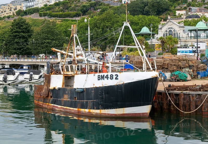 FV Mary Anne BM482 fishing vessel boat in harbour, Torquay, Devon, England, UK