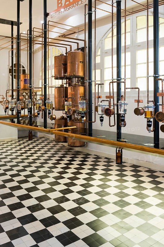 Interior view, Perfumery Molinard, Perfume manufacturer, Grasse, Alpes Maritimes, Provence Alpes Cote d'Azur, French Riviera, South of France, France