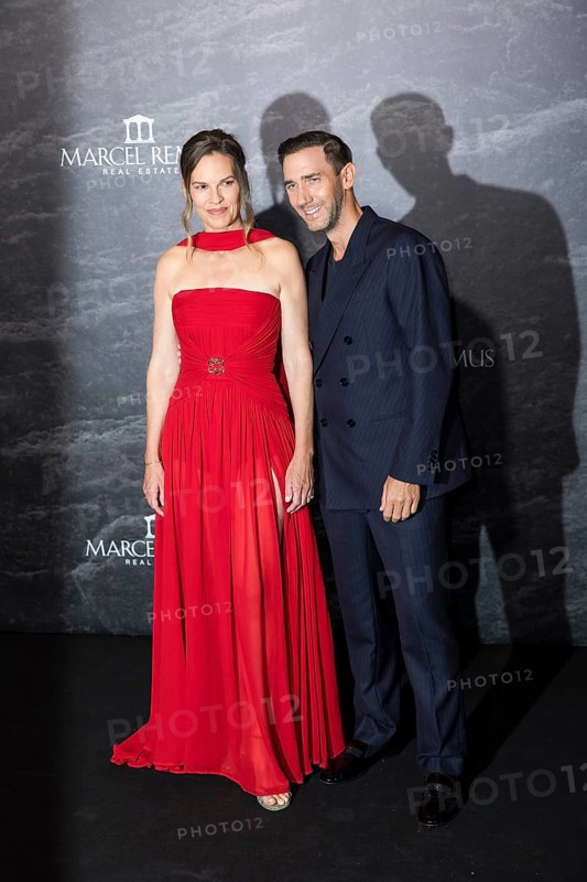 Hilary Swank and Marcel Remus at the Remus Lifestyle Night on the rooftop terrace of the Pure Salt Hotel in El Toro, Magaluf, Majorca, Spain on 31/07/2025