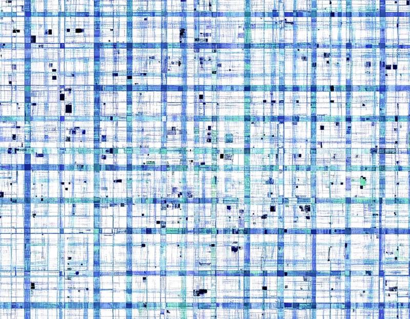 Abstract creative glitch overlay texture. Geometric pixel pattern, AI generated