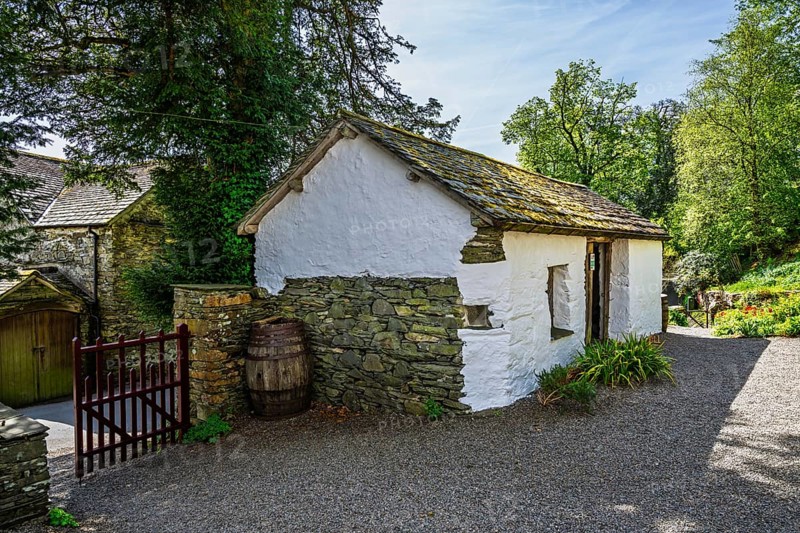 Townend house, National Trust, Troutbeck, Windermere, Lake District, Cumbria, England, United Kingdom