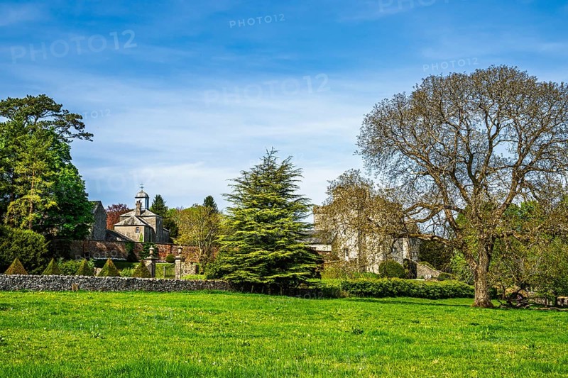 Sizergh Castle and gardens, Helsington, Cumbria, England, United Kingdom