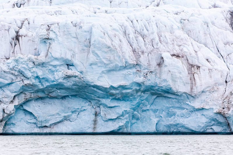Glacier tongue, Konowbreen, Spitsbergen, Svalbard