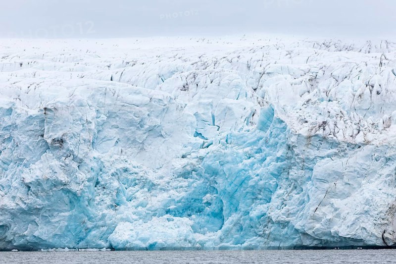Glacier tongue, sea, Konowbreen, Spitsbergen, Svalbard