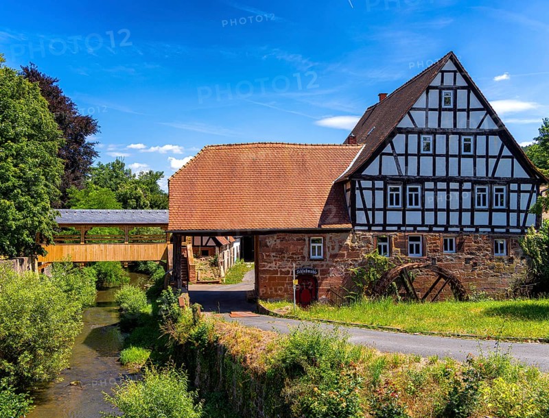 The old castle mill in Büdingen, Hesse, Germany