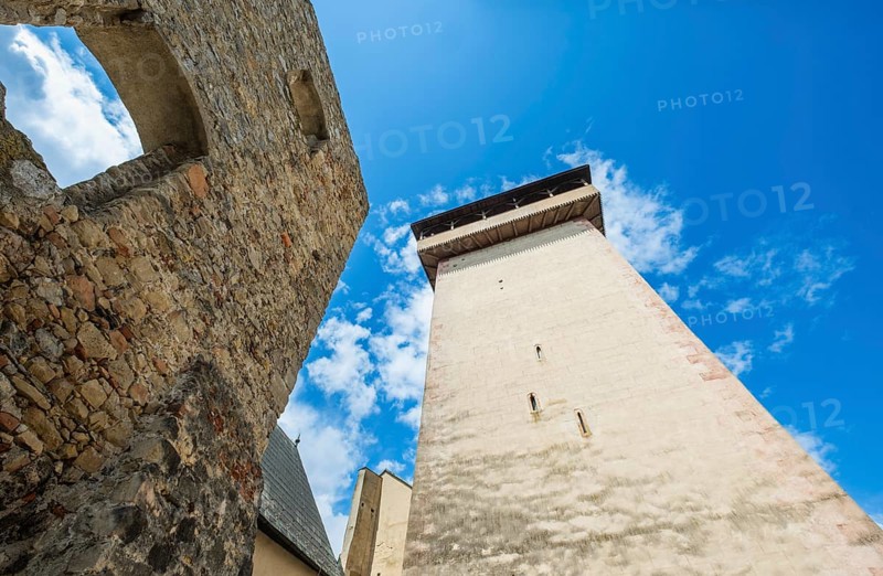 View of the St Matthew's Tower of Trencín Castle, Capital of Culture 2026, Trencín, Slovakia