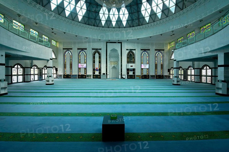 As Syakirin Mosque or KLCC Mosque, Prayer Hall, Kuala Lumpur, Malaysia, Asia