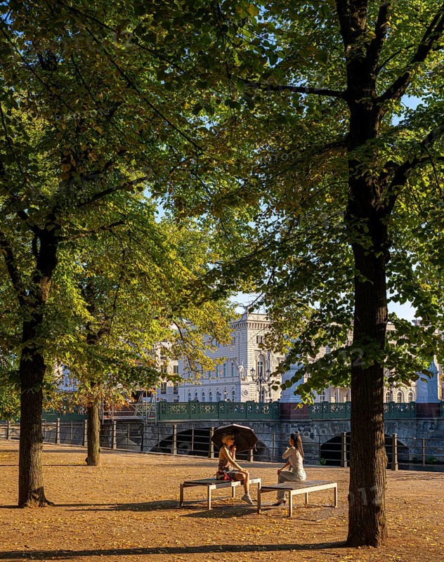 The Berlin Lustgarten park on the Spree Canal, Berlin, Germany