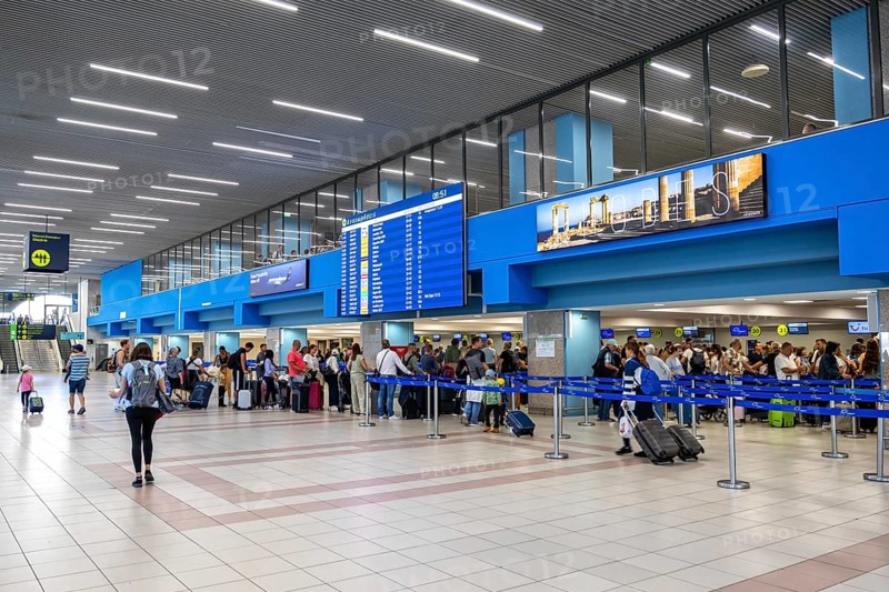 Terminal of Rhodes Airport, Greece