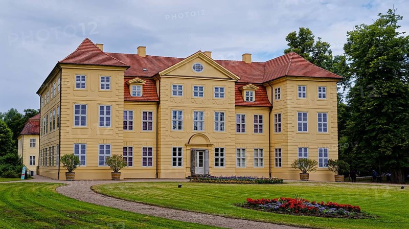 Mirow Castle on Mirow Castle Island was one of the secondary residences of the Dukes of Mecklenburg-Strelitz. Mirow, Mecklenburg-Western Pomerania, Germany