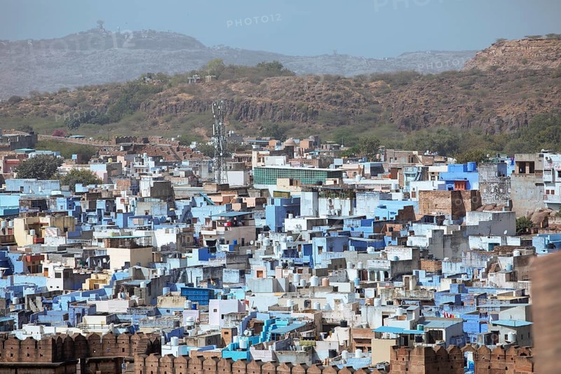 City view of the blue houses of Jodhpur, Rajasthan, India