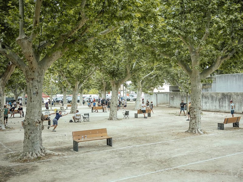 Boules game, Bellegarde, Arles, Provence, France