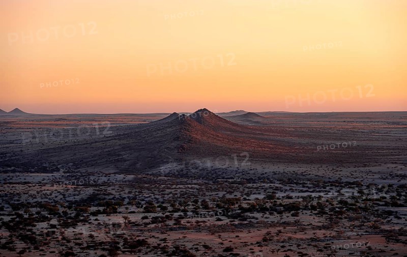 Sunset, Hills, Pontok Mountains, Desert, Dry landscape at Spitzkoppe, Great Spitzkuppe Nature Reserve, Namibia