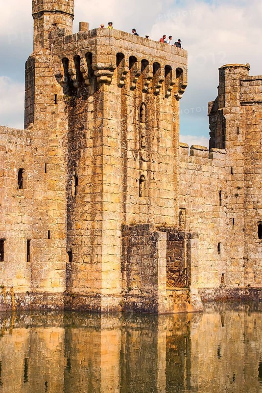 Bodiam Castle is located in East Sussex near the River Rother. It has long been one of England's most popular and best-known castles. England, UK