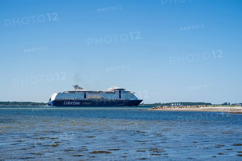 Ferry Color Line, Color Magic, Laboe, Baltic resort, Fjord, Baltic Sea, North Frisia, Schleswig-Holstein, Germany