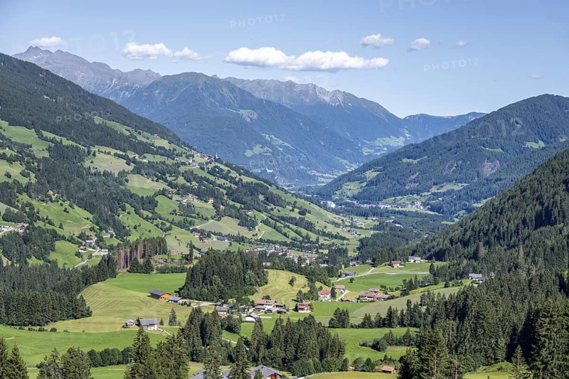 View over the Ridnaun Valley, South Tyrol, Italy