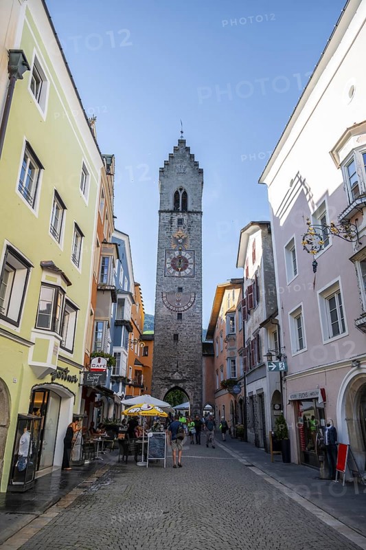 Zwölferturm tower, historic old town centre, Vipiteno, South Tyrol, Italy