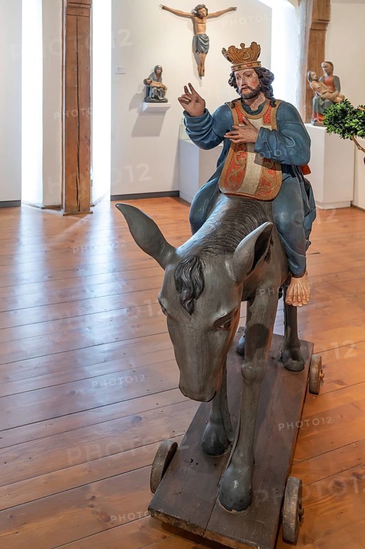 Baroque palm donkey, around 1700, Museum im Kornhaus, Hauptstr. 40, Bad forest lake, Baden-Württemberg, Germany