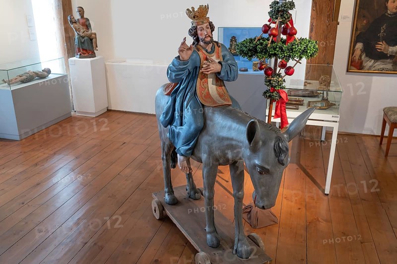 Baroque palm donkey, around 1700, Museum im Kornhaus, Hauptstr. 40, Bad forest lake, Baden-Württemberg, Germany