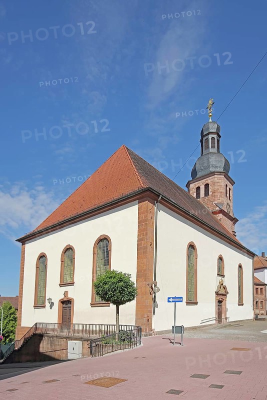 Baroque Luther Church built in 1758, Pirmasens, Rhineland-Palatinate, Germany