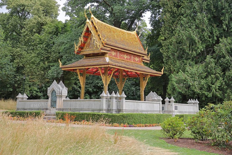 Siamese Sala-Thai I Temple, Asian, spa garden, Bad Homburg, Taunus, Hesse, Germany