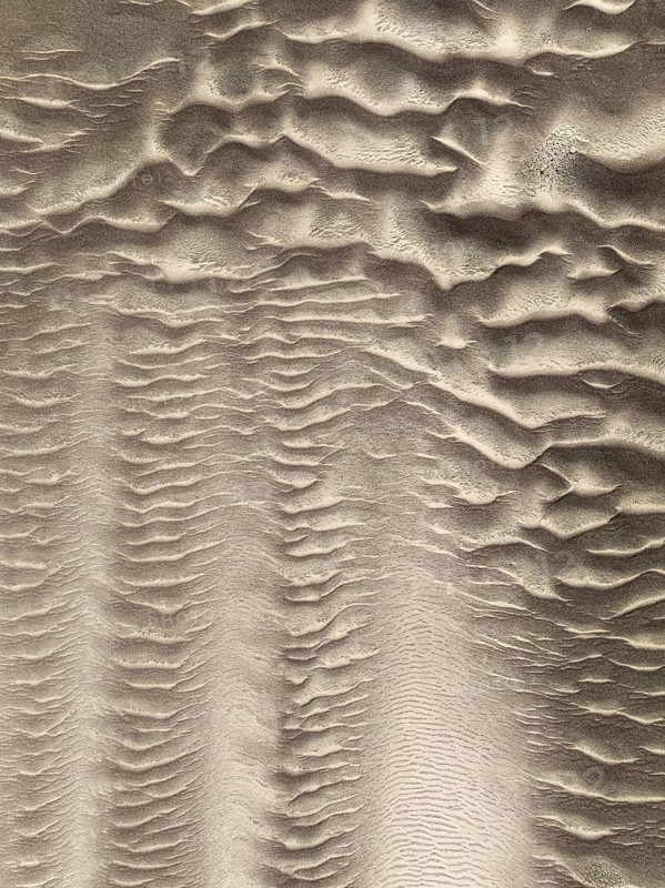 Patterns in the sand of the Namib Desert. Aerial view. Drone shot. Skeleton Coast National Park, Namibia