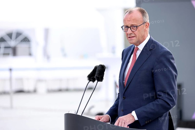 Friedrich Merz also Joachim-Friedrich Martin Josef Merz, Chancellor of the Federal Republic of Germany - Festakt 70 Jahre Deutschland in der NATO, Federal Ministry of Defence, Berlin, 09.7.25