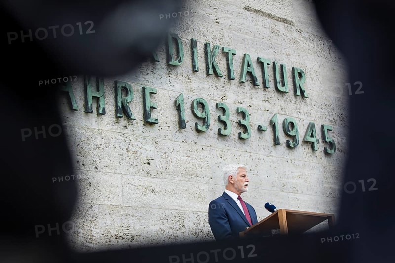 Petr Pavel (President of the Czech Republic) speaks during a visit to the Plötzensee Memorial in Berlin on 9 July 2025. The visit was a personal wish of Mr Pavel, as of the more than 2, 800 people killed, 677 were Czechs, the second largest population group after Germans
