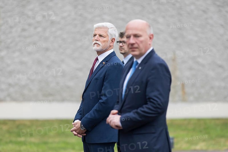 Petr Pavel (President of the Czech Republic) and Kai Wegner (Governing Mayor of Berlin) during a visit to the Plötzensee Memorial in Berlin on 9 July 2025. The visit was a personal wish of Mr Pavel, as of the more than 2, 800 people killed, 677 were Czechs, the second largest population group after Germans