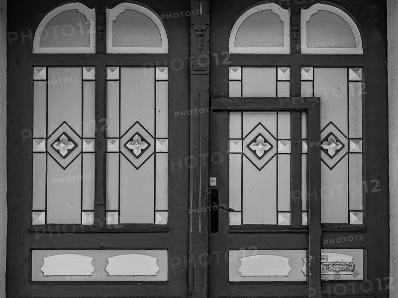 House entrance door, Mecklenburg-Western Pomerania, Germany