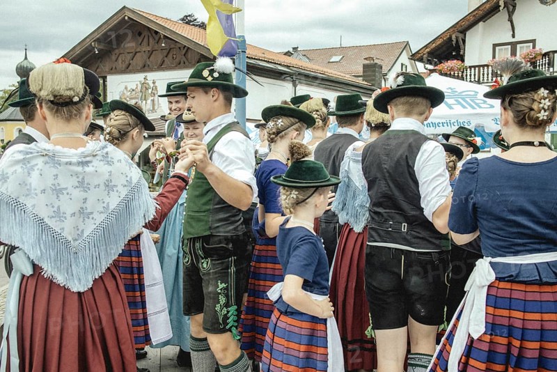 Traditional traditional costume anniversary of the Trachtenverein Schliersee Stamm 1888, Schliersee, Upper Bavaria, Bavaria, Germany, 2025
