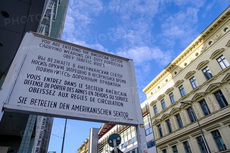 At Check Point Charlie, Friedrichstraße, Berlin, Germany